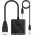 HDMI - VGA adapter, 3.5mm jack csatlakozóval