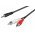 Audiokbel 3,5 mm jack sztere csatlakoz -> RCA csatlakoz 1.5m