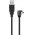 Goobay USB-A-Mini-B 90� k�bel 1,8m fekete USB2.0 480Mbit/s 0,5A 2,5W