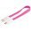 Goobay m�gneses USB 2.0 Hi-Speed k�bel 0,2m pink USB A - USB Micro-B - A k�szlet erej�ig