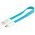 Goobay Magnet USB k�bel 2.0 - micro USB csatlakoz�val - 20cm - k�k - Ki�rus�t�s - A k�szlet erej�ig