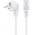 Goobay der�ksz�g� h�l�zati k�bel C13 5m feh�r 3*1mm2 CEE7/7 (Typ E/F) Schuko 90�