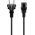 Goobay t�pk�bel 1,5m fekete 3x0,75mm2 v�d�f�ldes hybrid dug� (Typ E/F, CEE7/7) - C13 aljzat
