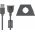 Goobay USB-A hosszabb�t� biztos�t�csipesszel 1,2m fekete 0,5A 2,5W 480Mbit/s USB2.0 ferritgy�r�