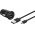 Goobay Micro USB aut�s adapterk�szlet 12W 2 USB csatlakoz� 1m fekete