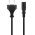 Goobay h�l�zati k�bel 0,5m Eurodug� (Typ C, CEE7/16) C7 k�sz�l�kcsatlakoz� 2x0,75mm2 fekete