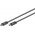 Goobay USB-C k�bel USB 3.1 Gen2 3A 1m USB-C>USB-C 10Gbit/s fekete - A k�szlet erej�ig