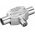 Goobay koaxi�lis T-adapter kett�s aljzat f�m csatlakoz�