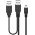 Goobay 2in1 Mini-USB k�bel 1x Mini-B 2x USB-A fekete USB 2.0