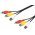 Goobay kompozit audio-video �sszek�t� k�bel 3x RCA (cinch) csatlakoz� 10m