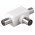 Goobay Koax-T-Adapter dupla koax csatlakoz� m�anyagb�l
