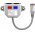 Goobay LAN k�bel eloszt� Y-adapter 1x8 p�lus 2x4 p�lus CAT 5