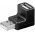 Goobay USB 2.0 A-t�pus� 90� adapter 2,5W 0,5A 480Mbit/s
