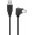 Goobay USB-A USB-B k�bel 90� 1m USB 2.0