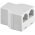 Goobay ISDN-T-Adapter RJ12 aljzat 2x RJ12 RJ225 aljzattal feh�r