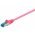 Goobay CAT 6A patchk�bel S/FTP 1,5m halog�nmentes LSZH magenta