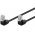 Goobay CAT 5e patchk�bel 2x 90� hajl�tott F/UTP 2x RJ45 8P8C fekete