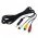 OTB vide�k�bel kompatibilis Nokia CA-75 3,5mm jack - 3x RCA (cinch) (s�rga/feh�r/piros) 1,20m
