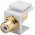 Goobay Keystone modul 2x RCA (cinch) aljzat feh�r aranyozott �rintkez�vel