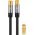 Goobay TV antennak�bel 4x �rny�kolt aranyozott koax csatlakoz� 1m