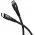 Goobay USB-C textilk�bel 3m 60 W 3 A fekete f�m csatlakoz�kkal