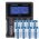 Helyettes�t� Akkumul�tor CR123A 3,7V 850mAh 8db/csomag + LCD gyors t�lt� Li-Ion