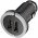 Dual USB aut�s adapter 12V/24V 2,1A 2x USB szivargy�jt� fekete