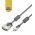 HDMI - DVI-D k�bel 5,0m HDMI dug� DVI-D dug� 24+1 Single Link aranyozott �rintkez�k f�mh�zas