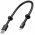 USB 2.0 Lightning t�lt�- �s szinkron k�bel hatty�nyak tart� iPhone iPad tablet 30cm fekete