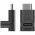 USB-C 90� sz�g� adapter fekete USB-C aljzat USB-C dug� 5Gbit/s
