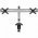 ScreenFlex Twin asztali tart� 2 monitorhoz 33-58cm (13-23\) VESA100x100 forgathat� d�nthet�