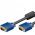 Full HD SVGA monitork�bel 15 p�lus� HD dug� - 15 p�lus� HD dug� 1,8m fekete 2 ferritmaggal