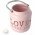 Eazyuse LED m�cses Love is all you need vil�gos r�zsasz�n kerek 3 feh�r LED 2db CR2032