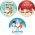 Gobo 3db/csomag 46085 Merry Christmas figur�kkal �veg k�ls�O30mm k�pO20mm LED Professional S3