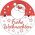 Gobo �veg Frohe Weihnachten 47228 37mm 23mm piros/feh�r