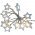 EGB LED d�szl�nc fa csillagok O5cm 10 LED melegfeh�r 1,4m id�z�t� elemmel m�k�d�