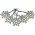 EGB LED h�pehely dekor�ci�s f�nyf�z�r 10LED melegfeh�r id�z�t� 1,4m elemek n�lk�l