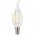 Hellum Filament-LED gyertya 16V 0,3W E14 250lm melegfeh�r Ra>80 nem dimmelhet� tiszta �veg