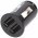 AccuCell aut� t�lt�adapter USB - kett�s USB - 4,8 A, automatikus azonos�t�ssal - fekete - TINY