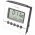 Technoline r�di�vez�relt �breszt��ra alum�nium-fekete 77x77mm elemek n�lk�l