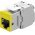 Goobay RJ45 CAT 6A STP Slim Keystone-modul 14,5mm sz�les s�rga