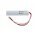 Helyettes�t� Akkumul�tor 6,4V 3000mAh 19,2Wh 20cm k�bellel csatlakoz�val Fischer LiFePO4