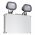 TAURAC Twin Delhi LED biztons�gi l�mpa 6000K 2x2W 3h IP65 tesztgomb