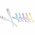 Goobay Silicone Cable Pastel Power Pack 6x USB-C 1,5m 60W 3A pasztell sz�nek