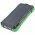 Napelemes Powerbank 20000mAh, Qi gyorstlts, LED vilgts, ngy kbellel, zld