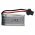 Helyettest modell / RC Akku 3.7V, Li-Po, 350mAh, SM csatlakoz