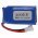 Helyettest modell / RC Akku 3.7V, Li-Po, 600mAh, XH2.54 csatlakoz, 32mm x 20mm x 16mm
