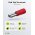 Goobay Tools piros lapos csatlakoz� 2,8mm x 0,8 mm 10 A-ig