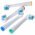 4db Cleaning Brush csere elektromos fogkefefej Oral-B D10, D12, D16
