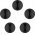 Goobay k�belrendez� 1-slot fekete 5db/csomag �ntapad�s elt�vol�that�